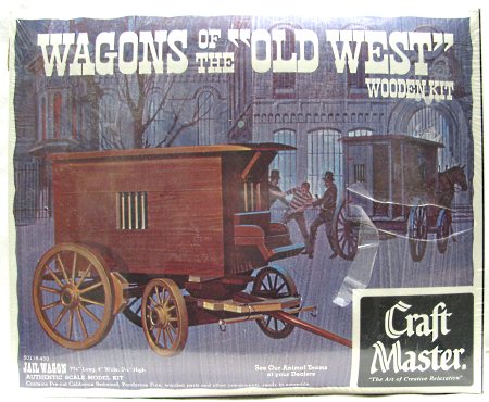 Craft Master 1870s Jail Wagon - Wagons of the Old West Series, 50116-4.50 plastic model kit